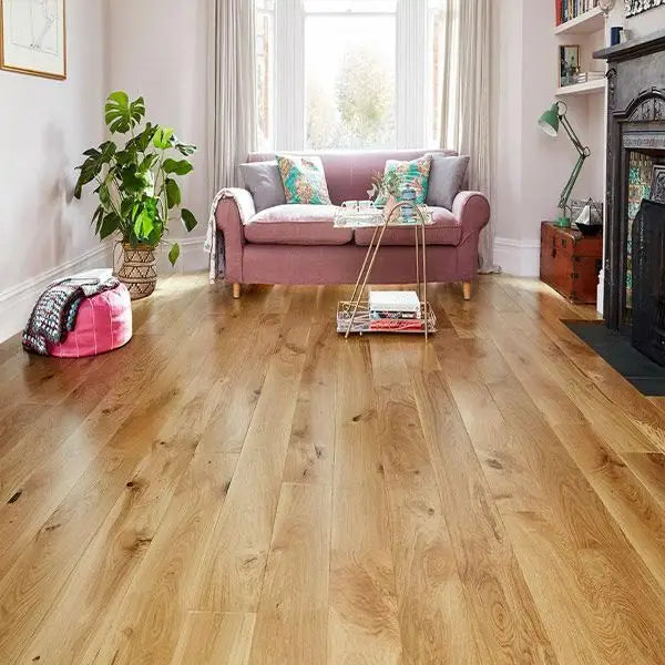 Oxford natural oak uv lacquered wood flooring